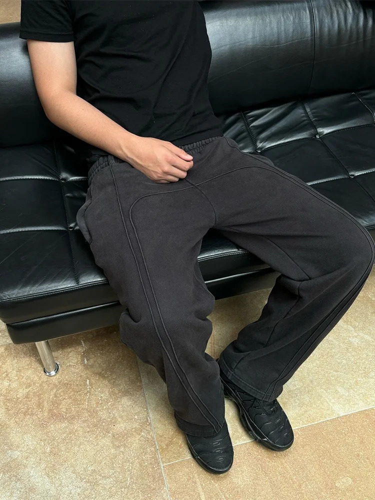 AutumnWinter Y2K Sweatpants EMO Mens Pants Fitness Fashion Trend High Street Casual 250806