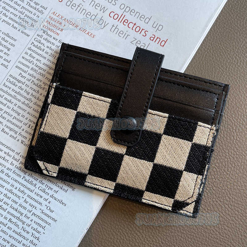 2025 New Small Card Holder for Women Exquisite Compact Drivers Card Multi-functional Canvas Card Clip H250806