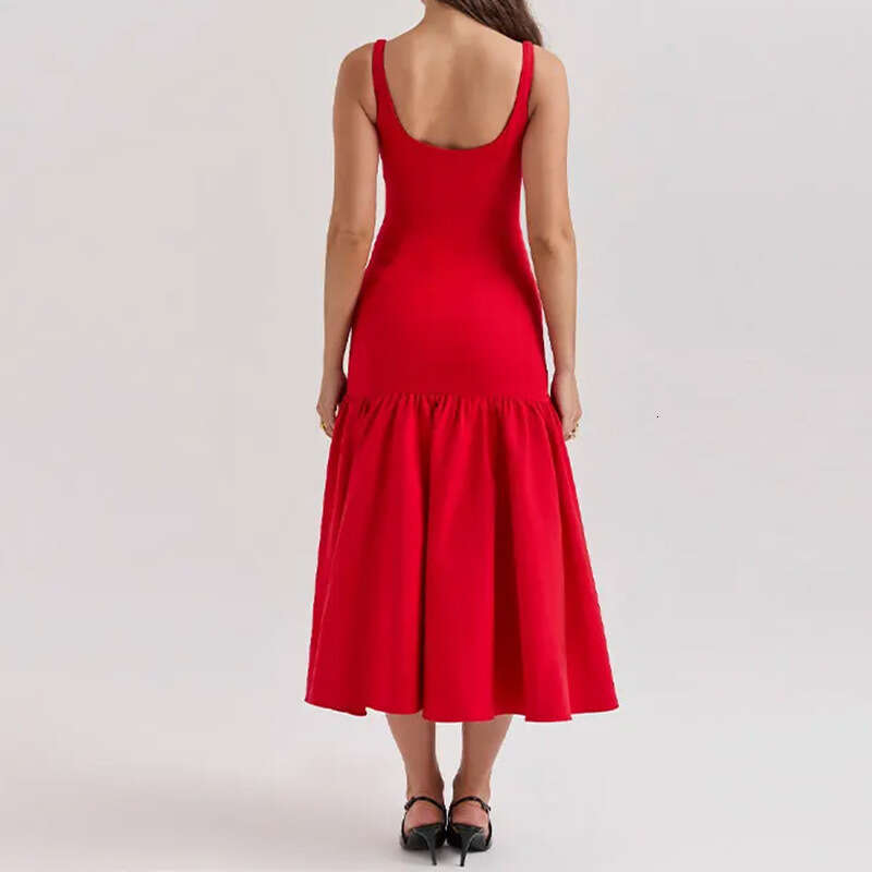 Women's Clothing New Red Backless Strap Sexy Bodycon Long Dress 661 B5