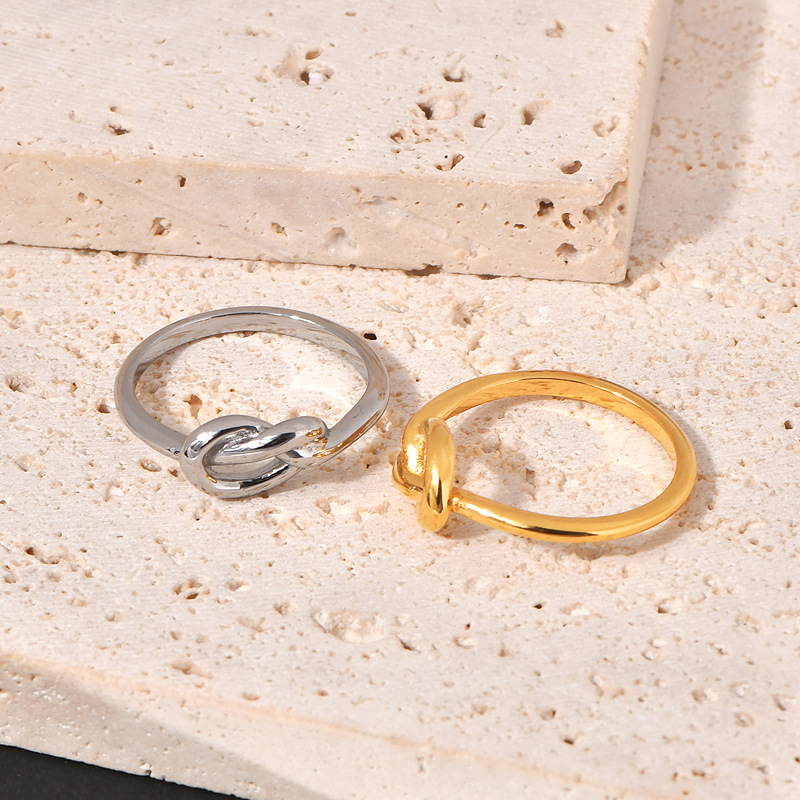 Designer Rings Minimalism Stainless Steel Love Heart Rope Cross Finger Ring Jewelry Props Accessories Gifts Classic Couple Jewelry wholesale drop ship