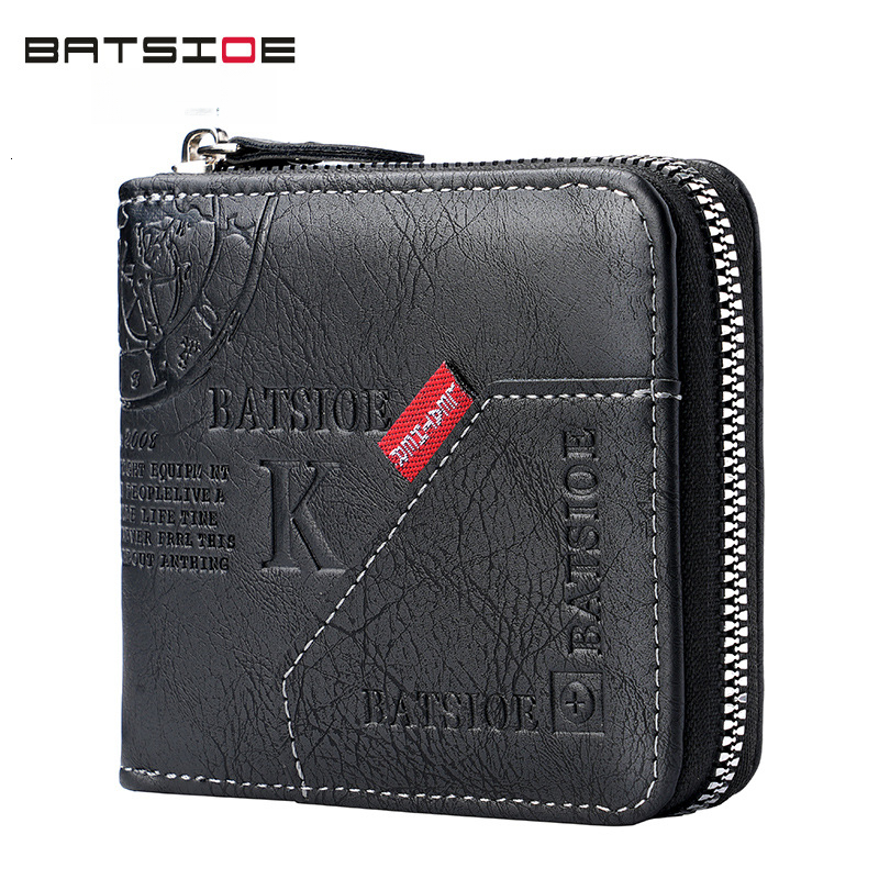 European And American Retro Men's Luxury Wallet Free Shipping Designer Luxury Zipper Short Handbag Multi Card Slot Multi-functional Leisure Card 