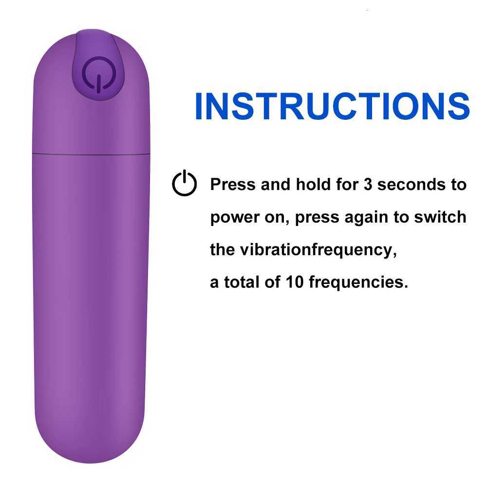 USB Charge Mini Powerful Bullet Vibrator Adult Sex Toys for Women Clitoral Stimulator Vaginal G Spot Vibrators Erotic MasturbationXJ250806