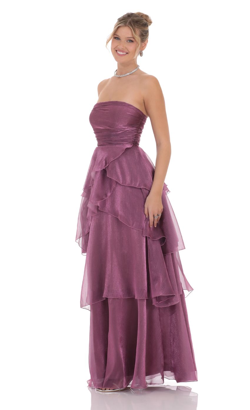 Elegant Strapless Women's Dress for Multiple Party