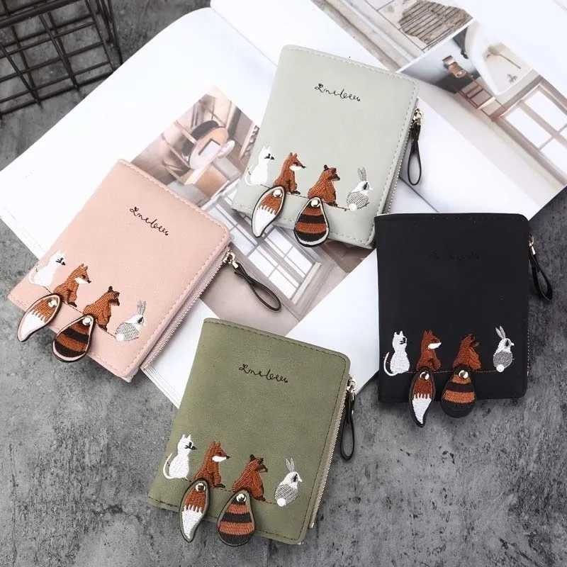 Womens Wallet Zipper Coin Purse Money Clip Clutch Bag Card Holder Cartoon Printed Womens Wallet Girl Pocket AnimalXJ250806