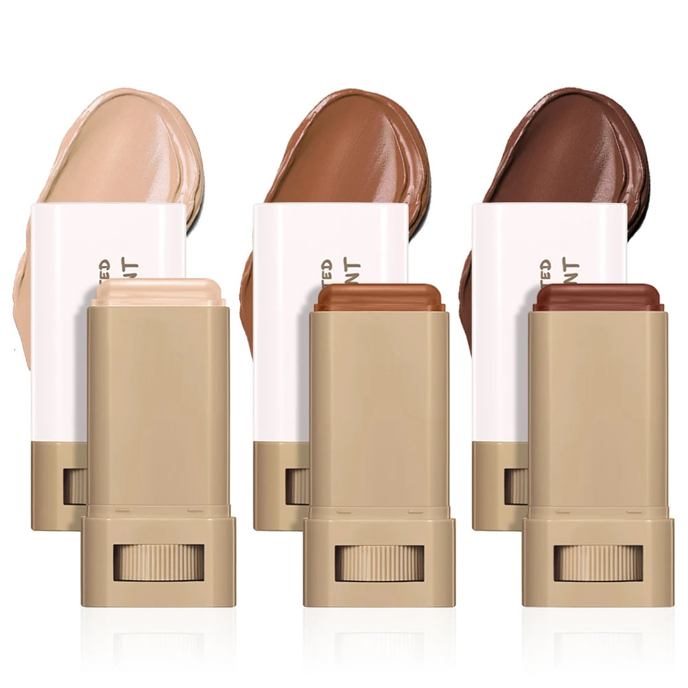 Face Highlighter and Contour Stick Korean Makeup Cosmetics 6colors Matte Highlighter Waterproof Bronzer Face Contouring Stick 250730