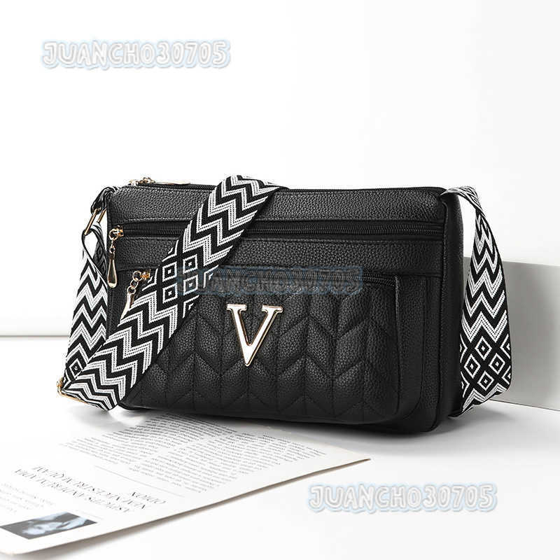 Multi-layer Zipper Shoulder Bag for Women Large Capacity Crossbody Bag Middle-aged Bag Soft Leather Fashion Tote Bag H250806