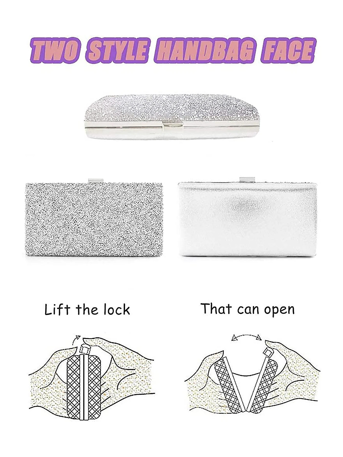 Sparkling Elegant Exquisite Dinner Party Handbag Water Diamond Handbag Crossbody Bag Womens Wedding Party Bag Dinner Bag 250730