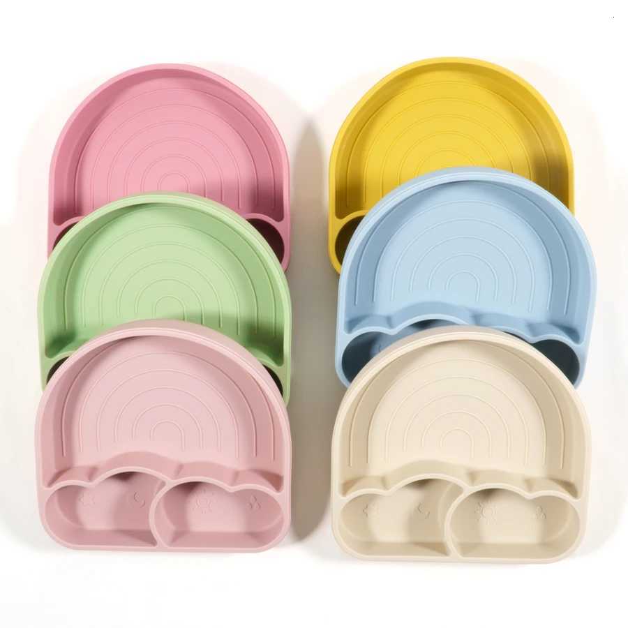 Baby Plate With Sucker Kids Feeding Bowl Toddle Cartoon Food Tray Waterproof Baby Dishes Training Childrens Tableware X250806