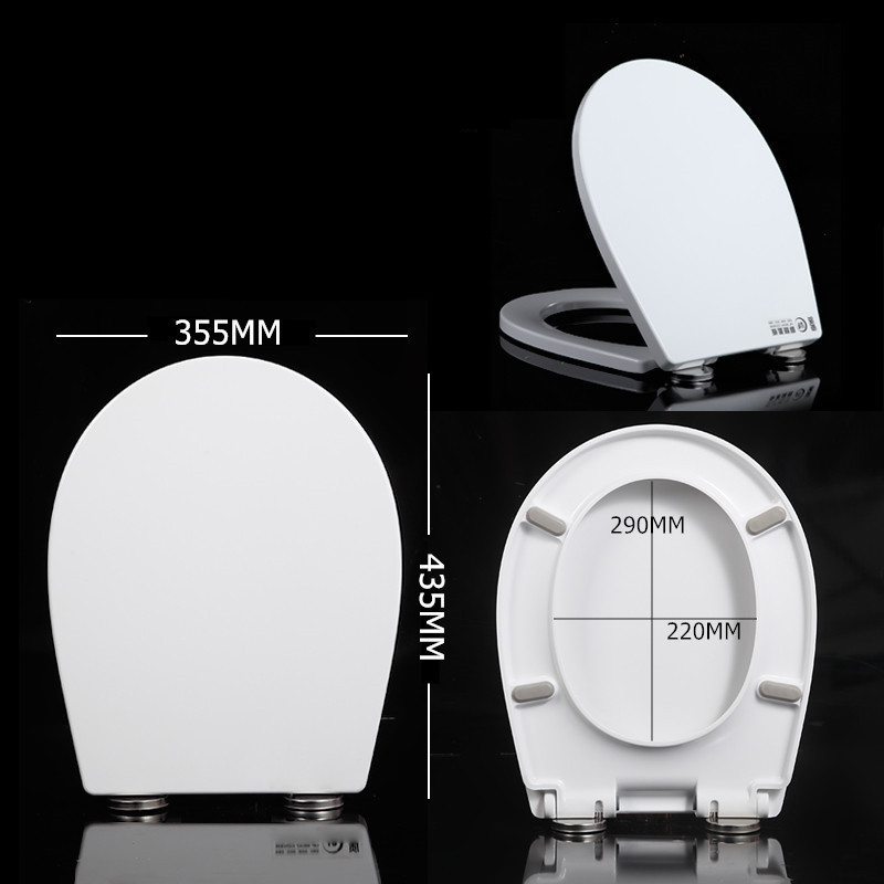 Urea-formaldehyde thickened toilet seat cover is a household universal suitable slow-lowering UVO type bathroom accessory bear a weight of 200kg