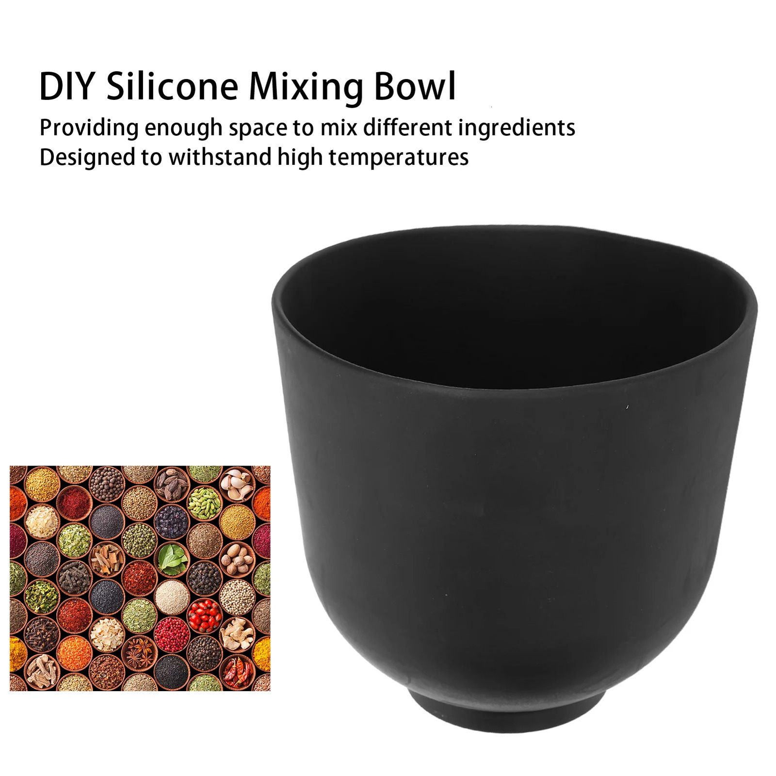 Silicone Mixing Bowl Heat Resistant Large Size DIY Mixing Color Bowl Multi Purpose for Facial Mask Cosmetic Beauty Hair Tool 250805