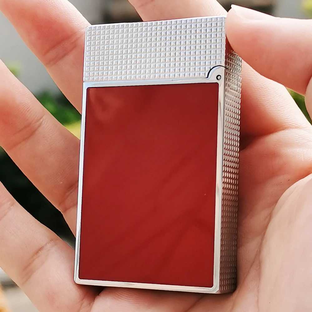 2025 New L2 Gas Lighters Brass Lacquer Luxury Tobacco Smoking Cigarette Tools Men Gifts Collections Dropshipping G250910