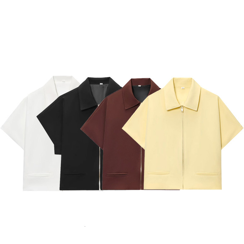 Short Autumn Women's New College Style Polo Jacket