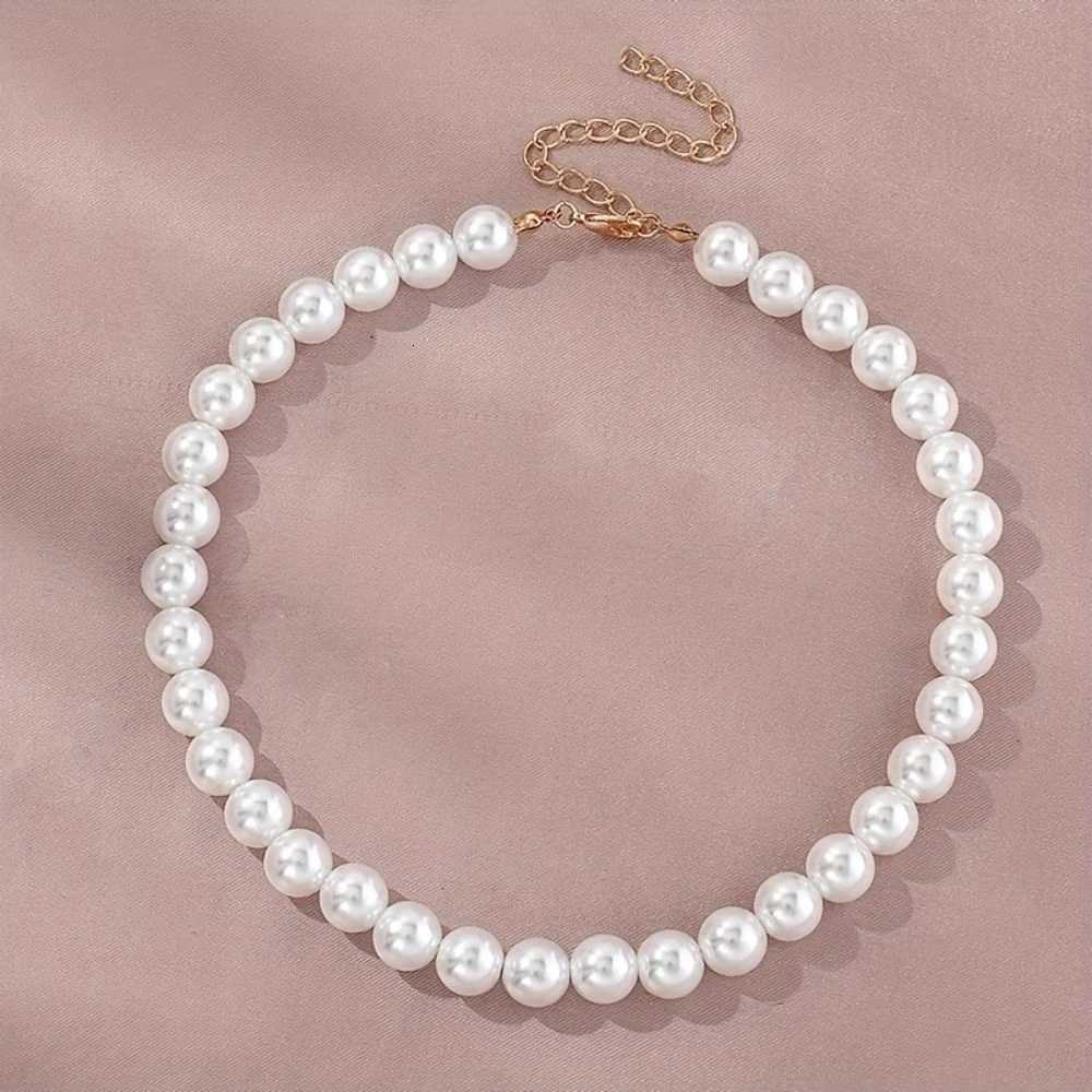 New Simple Imitation Freshwater Pearl Chain Necklaces For Women Wedding Love Gifts Necklace Fashion Glamor Jewelry Gifts Y250805