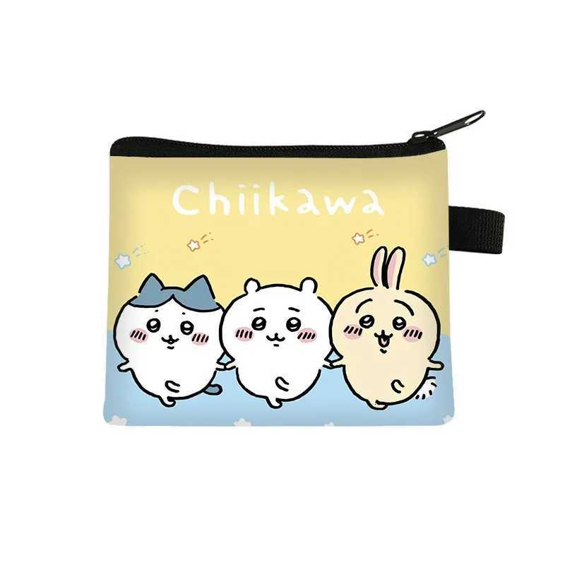 Chiikawa Wallet Hachiware Cartoon Cute Zero Wallet Breathable Fashion Mini Card Bag with Zipper Coin Storage for Men Women Gifts XJ250806