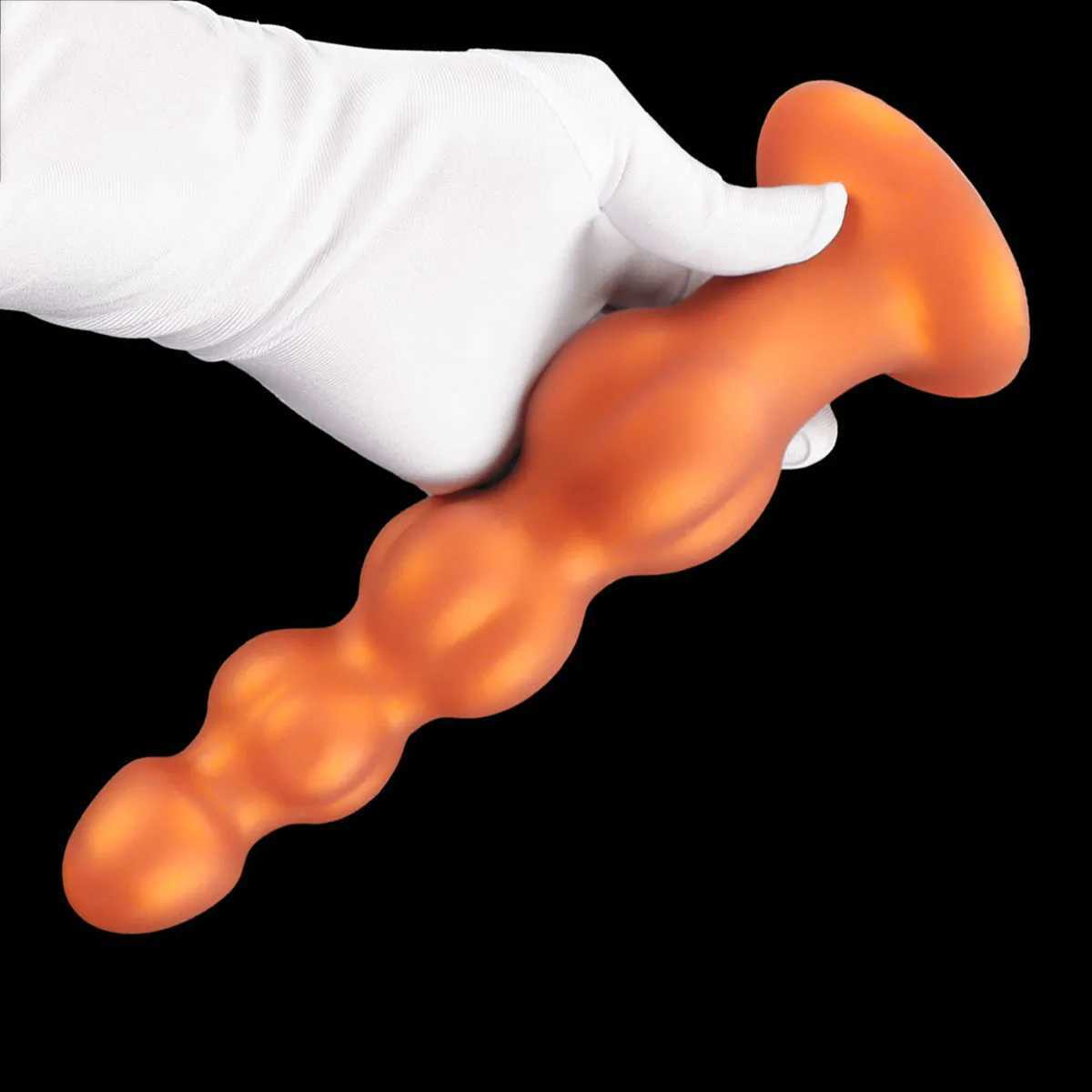 Anal Beads 4 Balls Silicone Butt Plug Adult Sex Toys for Women Men Prostate Massage Vaginal Ball Anal Stimulation Deep Dildos XJ250806