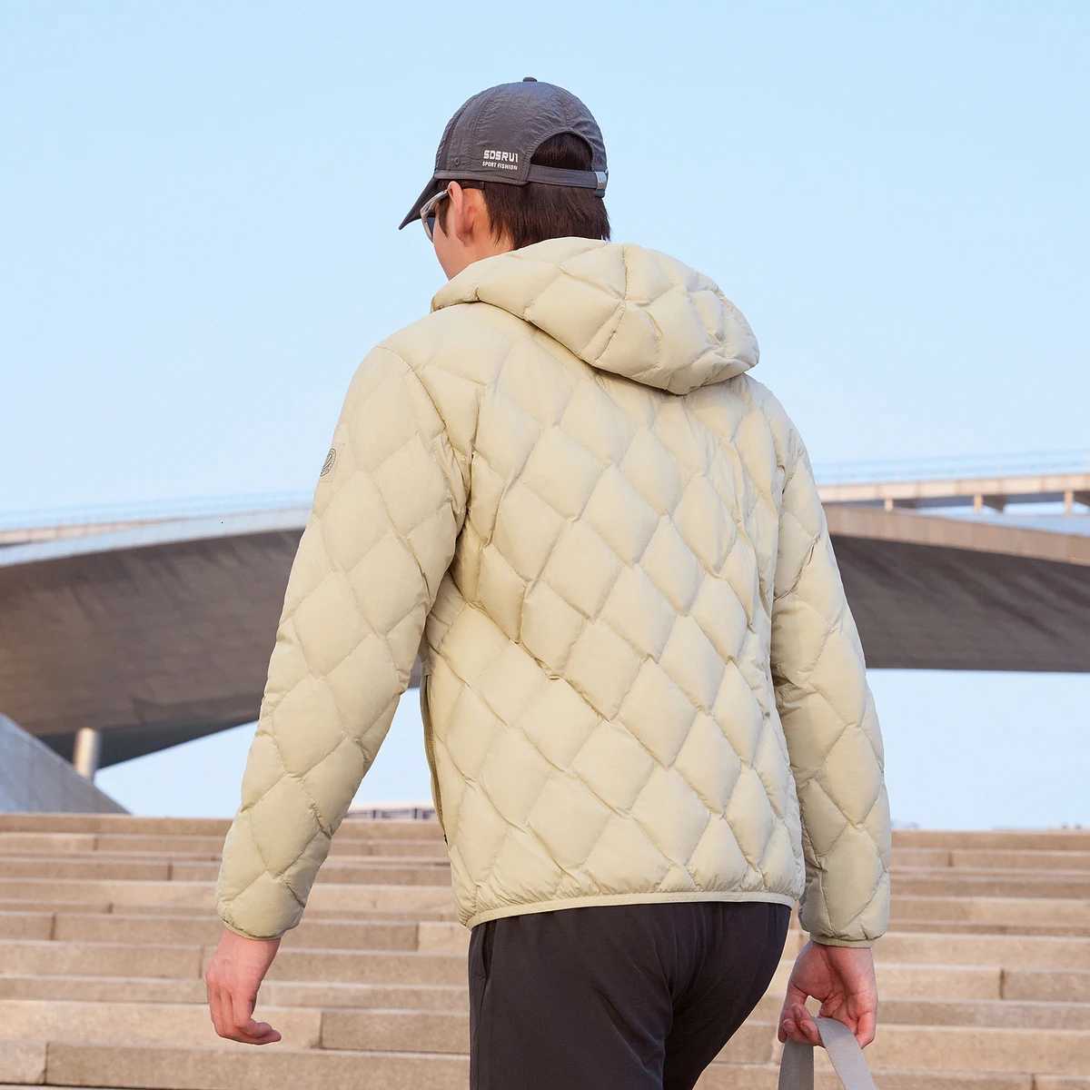 90% down jacket for men by BOSIDENG lightweight jacket warm high-quality casual outerwear HOODED WARM JACKET W250806