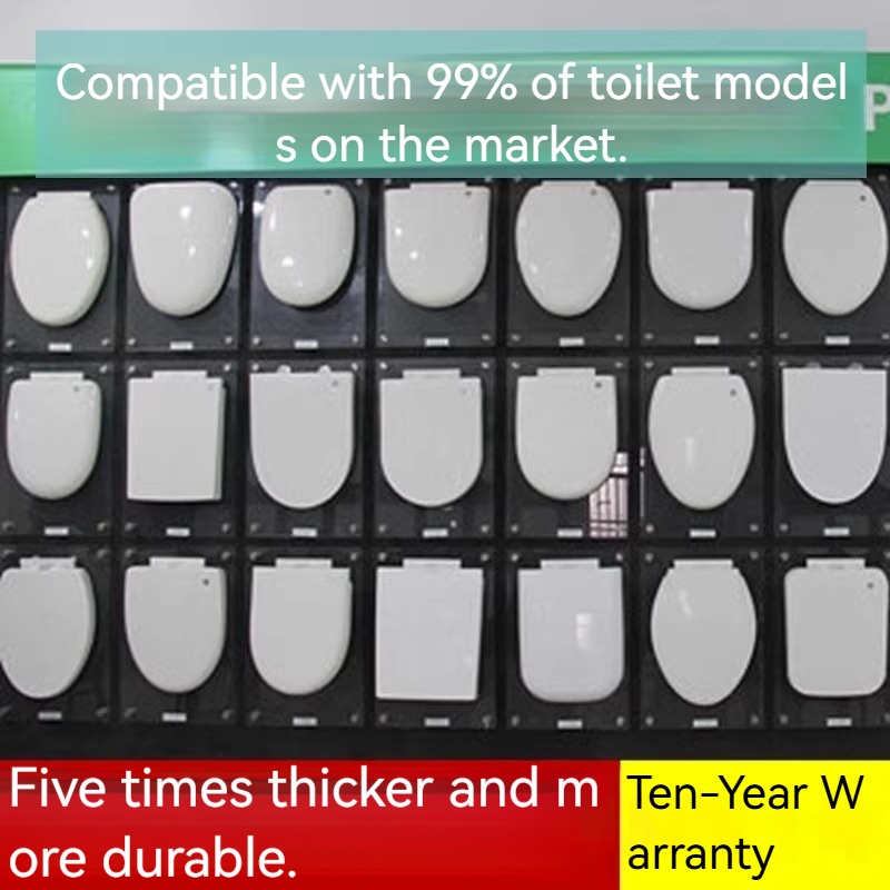 Sturdy & Comfortable UVO Type Flush Toilet Lid Built-in Support Capable of Withstanding Up to 440 lbs