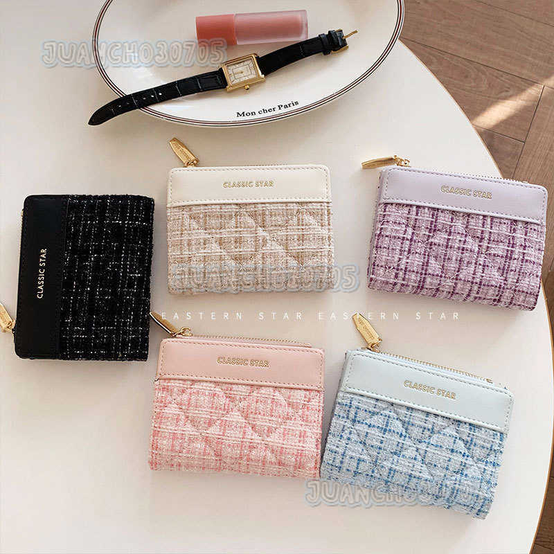 Style Large Capacity Wallet for Women Students Solid Color Simple H250806 TUES