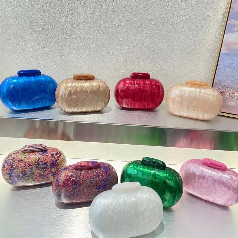 Handcrafted Acrylic Shell Handbag - Chic Messengers for Everyday Use & Evening Outfits