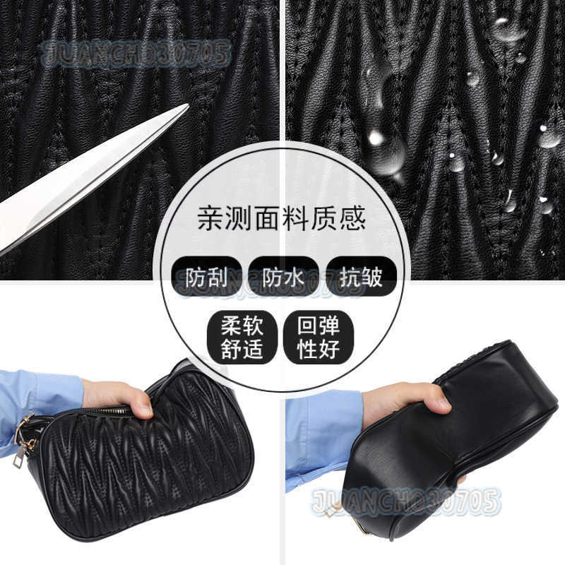 Trendy Textured Quilted Small Square Bag Bags Fashionable Underarm Shoulder Bag Wide Strap Crossbody Bag H250806
