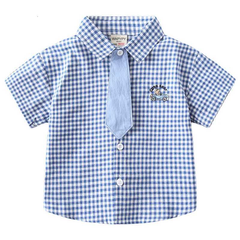 100% Cotton Kids School Wear T-shirts Childrens Clothing Boys Fashion Tops Baby 2 to 3 4 5 6 7 Years Plaid Tees Girl Clothes X250806