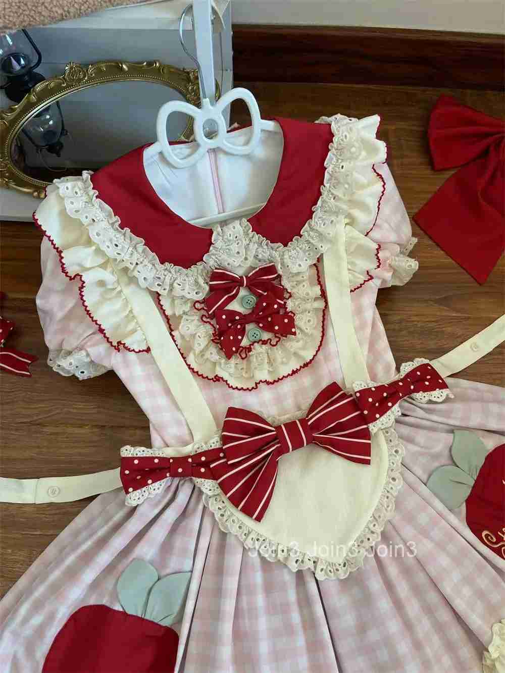 Japanese Sweet Lolita Kawaii Elegant Women Dress Y2k Bow Design Princess Puffy Dress Female Lace Birthday Party Chic Outfits New