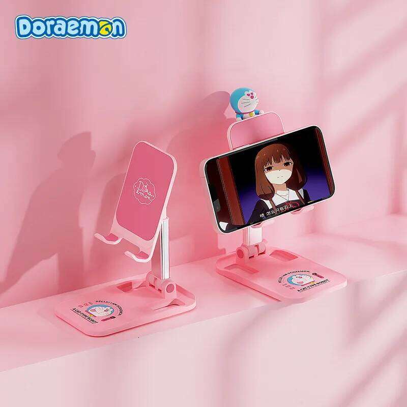New Doraemon Desktop Folding Cartoon Creative Live Watching Drama Lazy People Adjustable Lift Cell Phone Stand