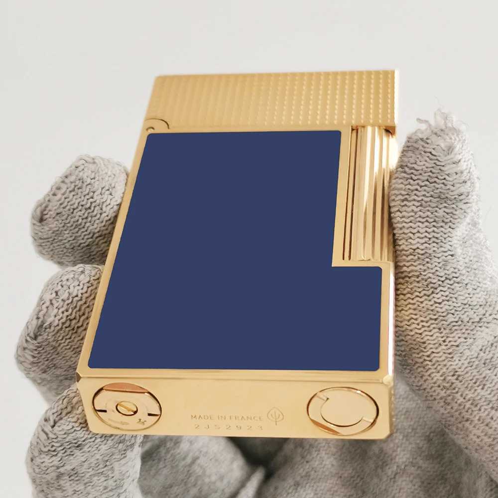 2025 New L2 Gas Lighters Brass Lacquer Luxury Tobacco Smoking Cigarette Tools Men Gifts Collections Dropshipping G250910