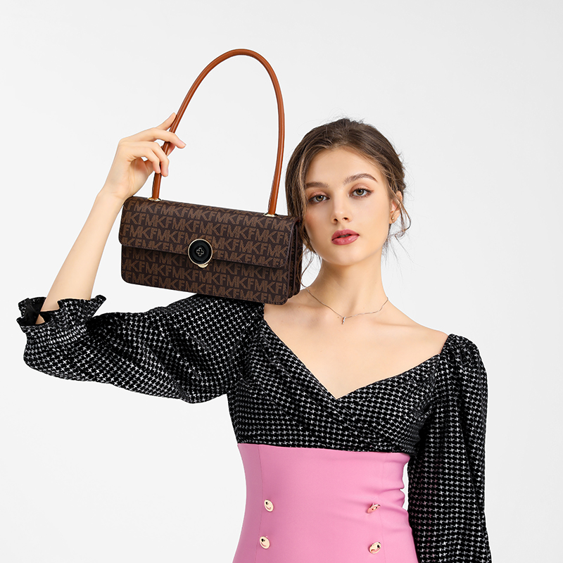 MKF designer bag free shipping Light luxury High quality casual fashion flap bag letter versatile classic Underarm bag for woman