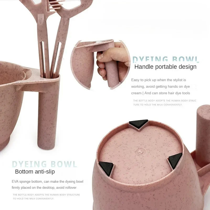 Salon Barber Coloring Mixer Bowl Professional Hairdressing Dyeing Hair Bowls Barbershop Dyeing Mixing Tools Accessories Supply 250805