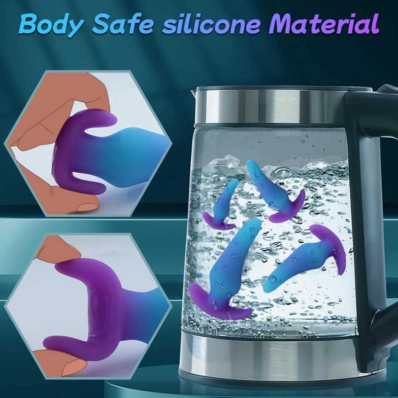 Mini Wearable Luminous Anal Plug Dildo Buttplug Sex Toys For Women /Men Prostate Massage G-Spot Stimulation Adult 18 + Sex ShopXJ250806