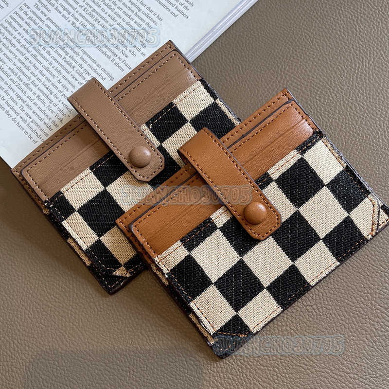 2025 New Small Card Holder for Women Exquisite Compact Drivers Card Multi-functional Canvas Card Clip H250806