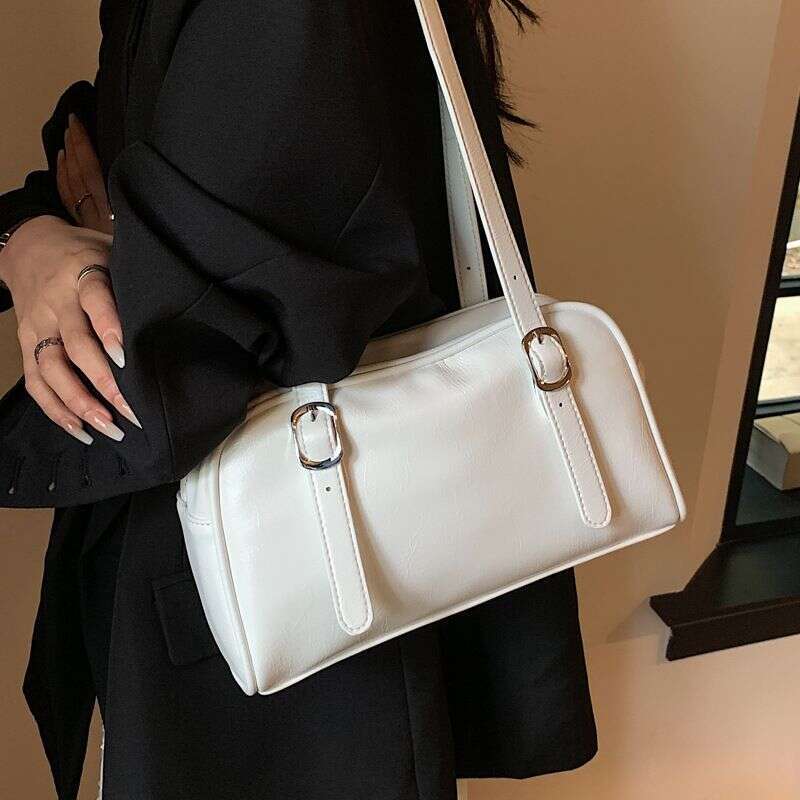This Year's Popular Bag New Trendy Fashion Solid Color High-end Shoulder female large-capacity commuter tote bag