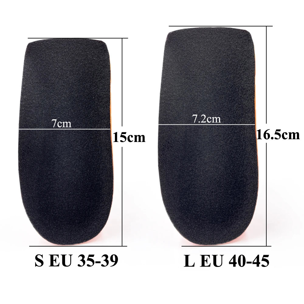 Orthopedic Half Insoles For Plantar Fasciitis Pain Relief Heel Pad Sports Running Soft Elastic Shock Absorption Heel Foot Insert 250805