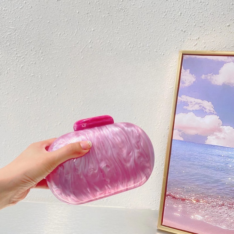 Handcrafted Acrylic Shell Handbag - Chic Messengers for Everyday Use & Evening Outfits