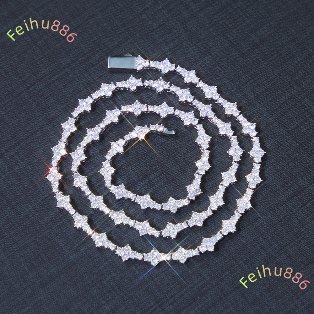 18k Gold Plated GRA Moissanite Diamond Cuban Link Chain Women/Man Hip Hop Necklace