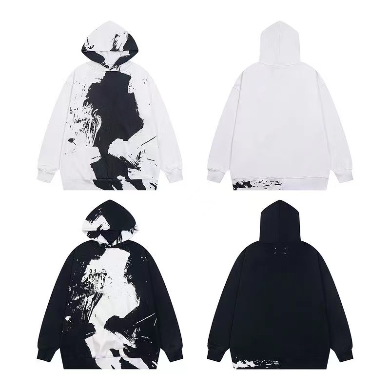 2025 new Designer hoodie MM6 Mens hoodies hoodys sweater unisex clothes pullover long sleeve Inverted Letter Round Neck Unisex Loose Zipper Designer sweatshirts