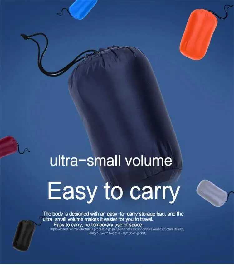 Autumn and Winter Fashion Ultra Light Duck Down Jacket Mens White Duck Down Feather Warm Jacket Mens Street Casual Clothi W250806