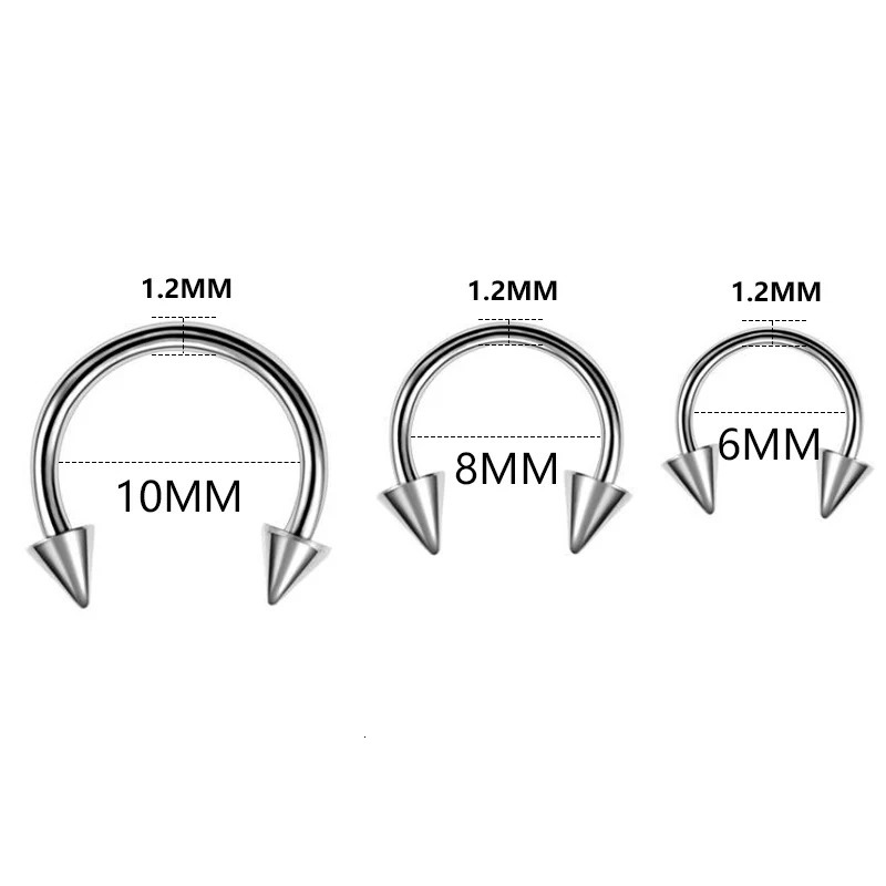 40PCS Steel Body Piercing Jewelry Lot Bulk Nose Ring Tongue Bar Lot Eyebrow Labret Piercing Set Horseshoe Ring Lot Pack 250805