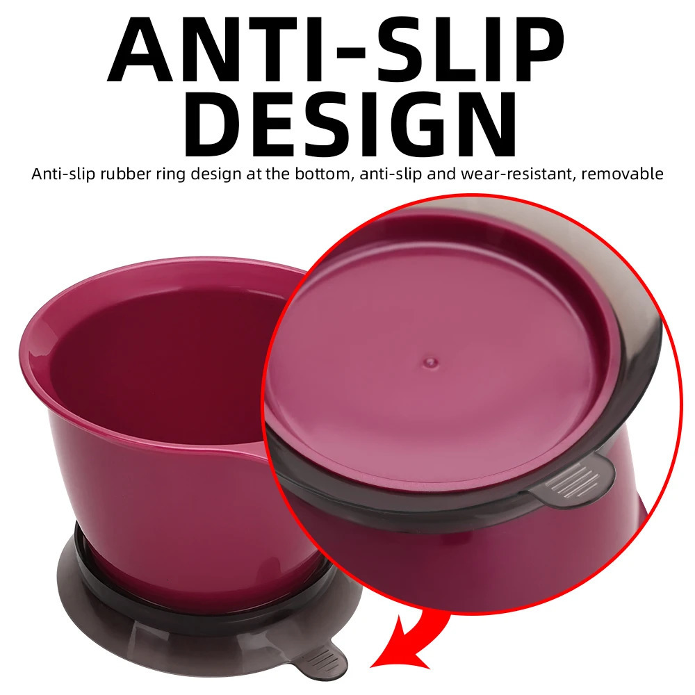 Salon Barber Coloring Mixer Bowl 3PCS/Set Large Capacity Hairdressing Bowl Professional Salon Hair Color Dye Tint Bowl 250805