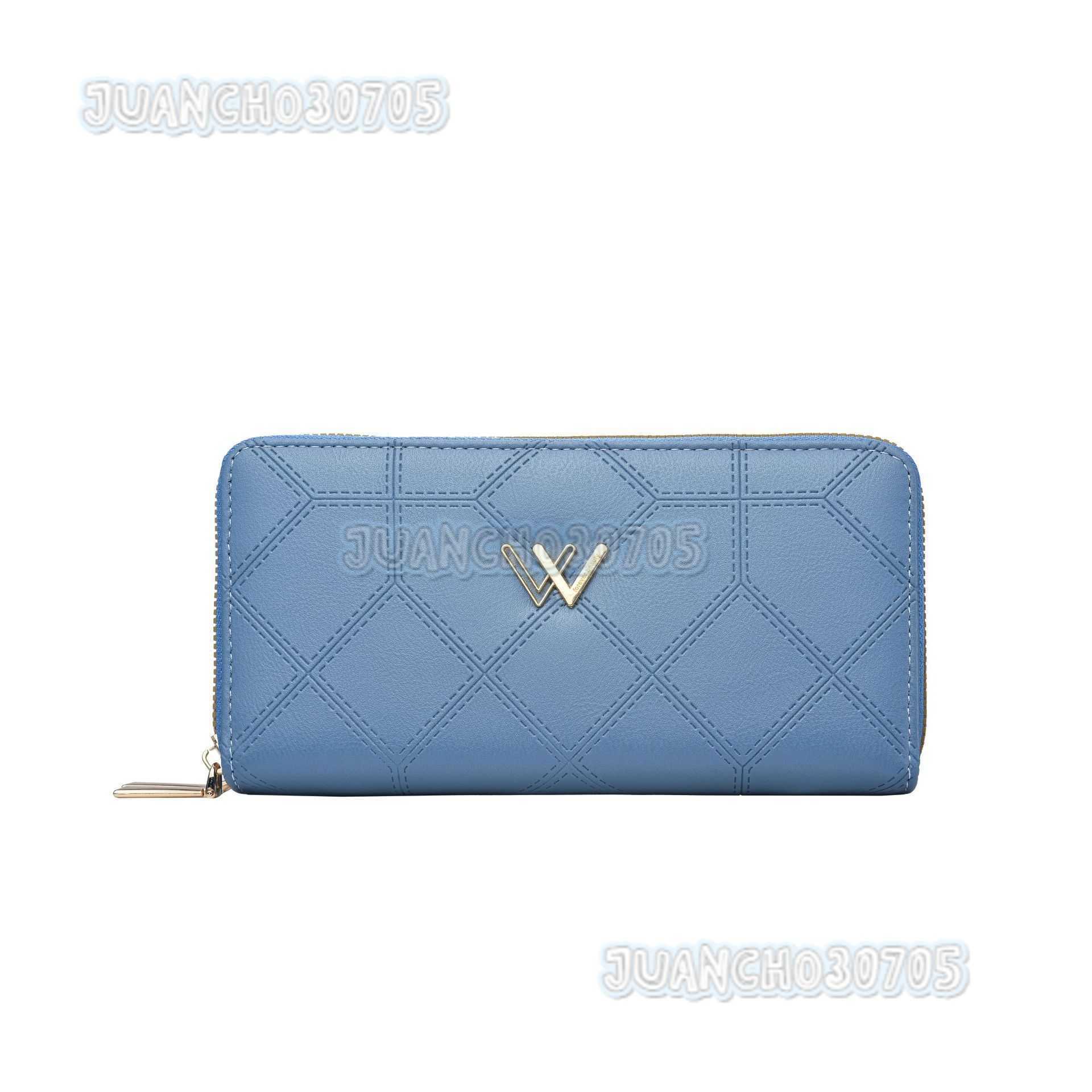 New Womens Style Layer Zipper Wallet Long Clutch Multi-card Slot Multi-function Wristlet Wallet H250806