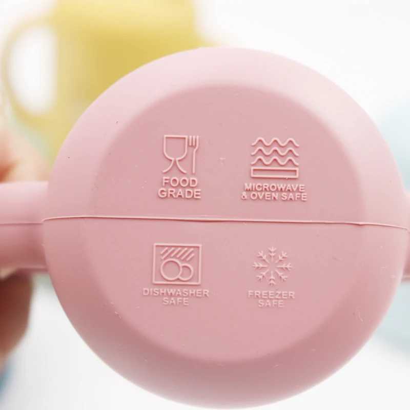 120ML Baby Silicone Sippy Cup BPA-Free Portable Storage Snack Container Feeding Cup Leakproof Training Cup X2508061