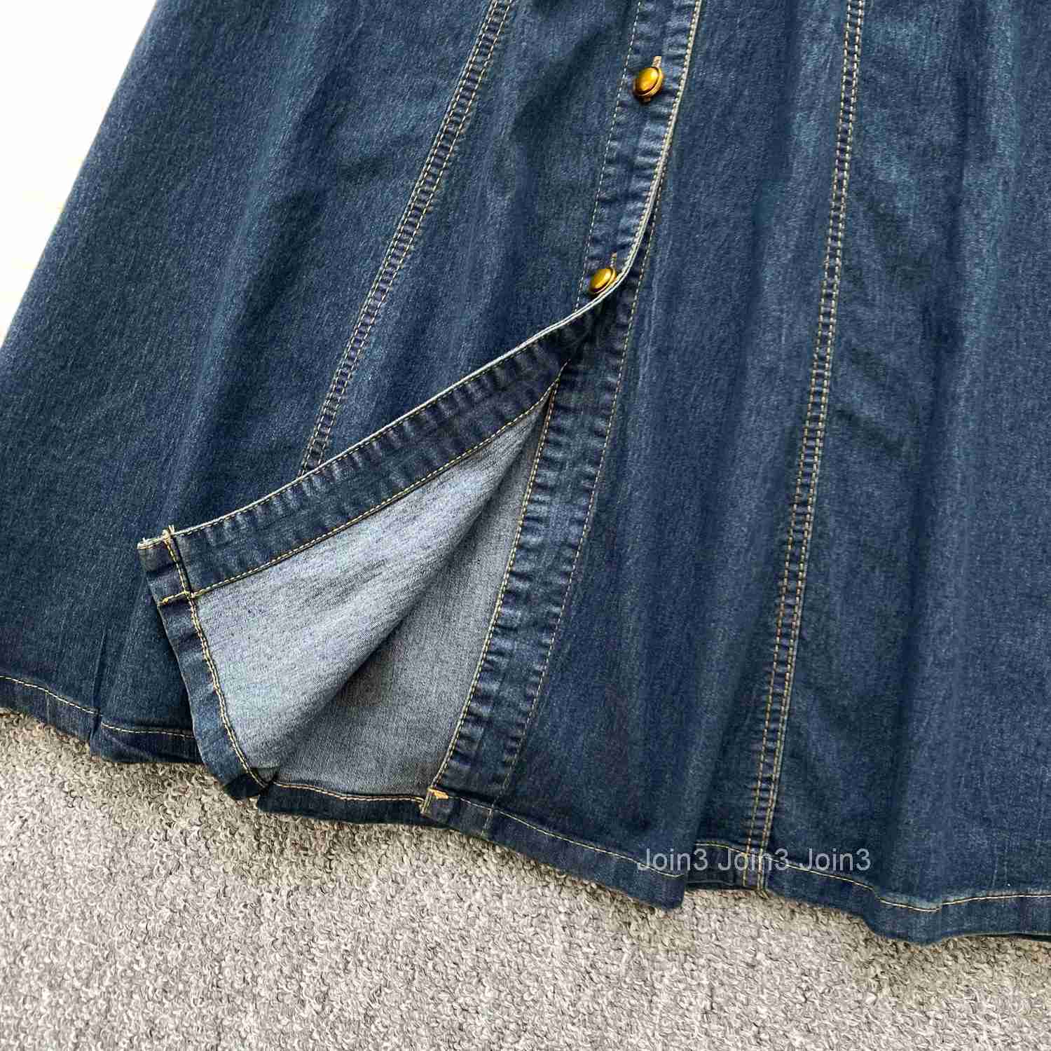 Elegant Polo-neck Vintage Long Sleeve Chic Single Breasted Slim Sashes Cowboy Dresses Korean Office High Street Autumn Clothing