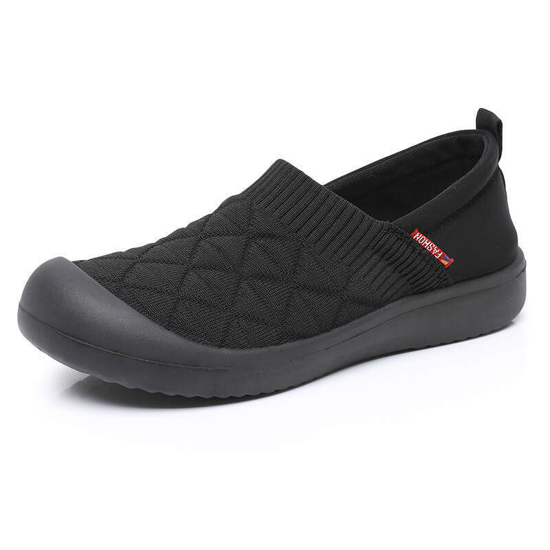 Spring and Autumn New Women's Non-Slip Soft Sole Slip-On Lazy Flat Lightweight Single Casual Breathable Mom Shoes