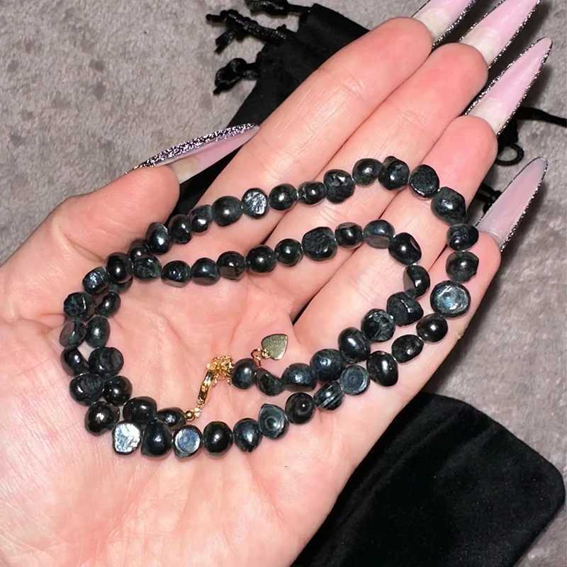 Real Natural Baroque Freshwater Pearl Choker Necklace for Women Girl Gift Popular AA 5-shm 8-shm Pearl Jewelry Necklace Y250805