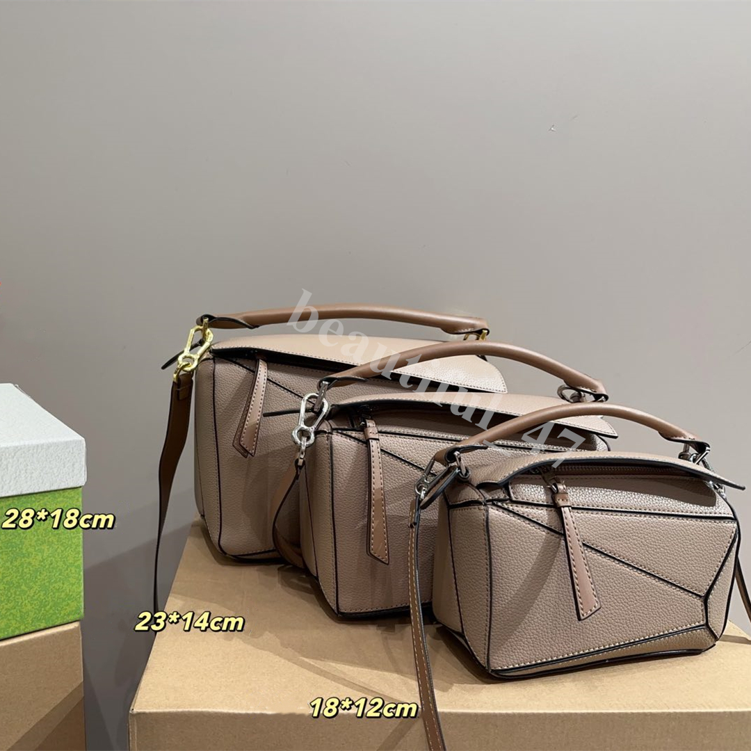 Designer Cross Body Tote Women Handbag Puzzle Geometric Shoulder Designers Bags Fashion Crossbody Bag Contrast Color Patchwork Purses Letters 24cm