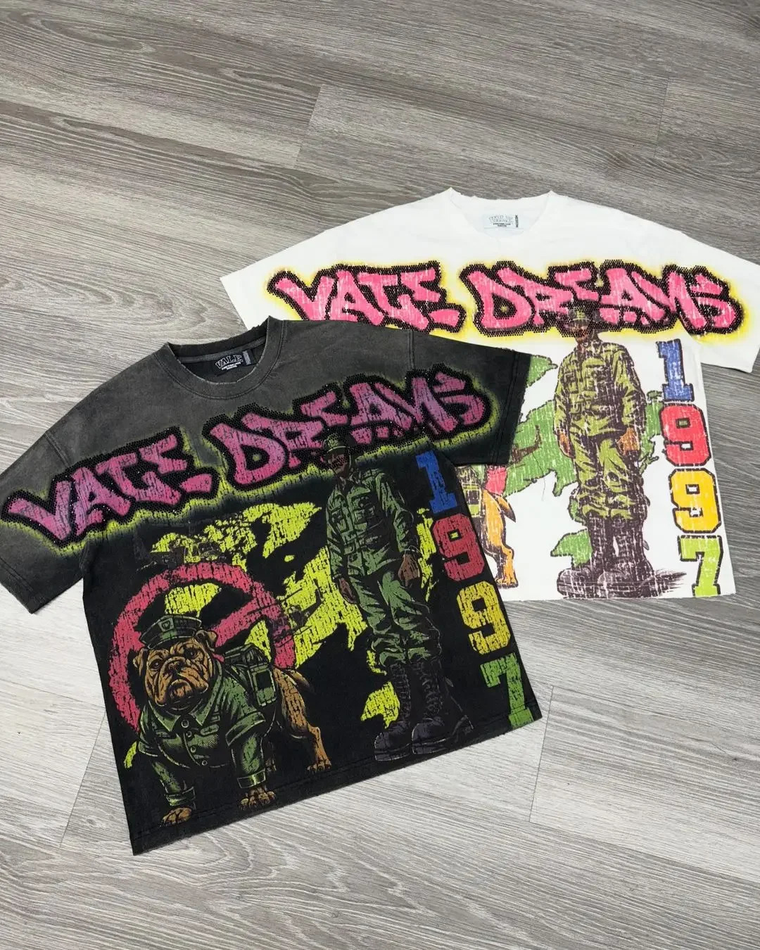 Vintage 2000s big graphic t shirts oversized y2k tops harajuku gothic american all cotton short sleeve shirt men clothing 250806