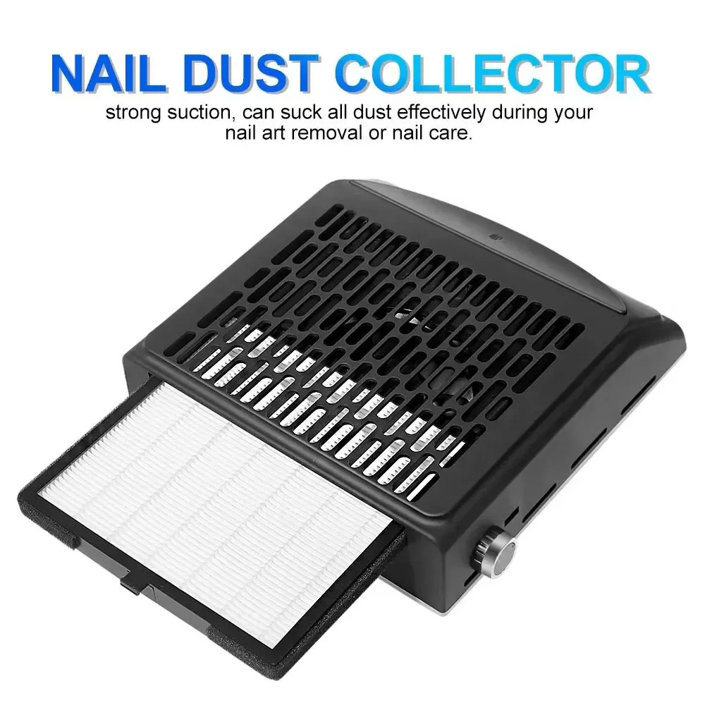 100W Powerful Nail Dust Collector Absorber for Manicure Low Noise Professional Nail Vacuum Cleaner Dust ctor for Acrylic 250729