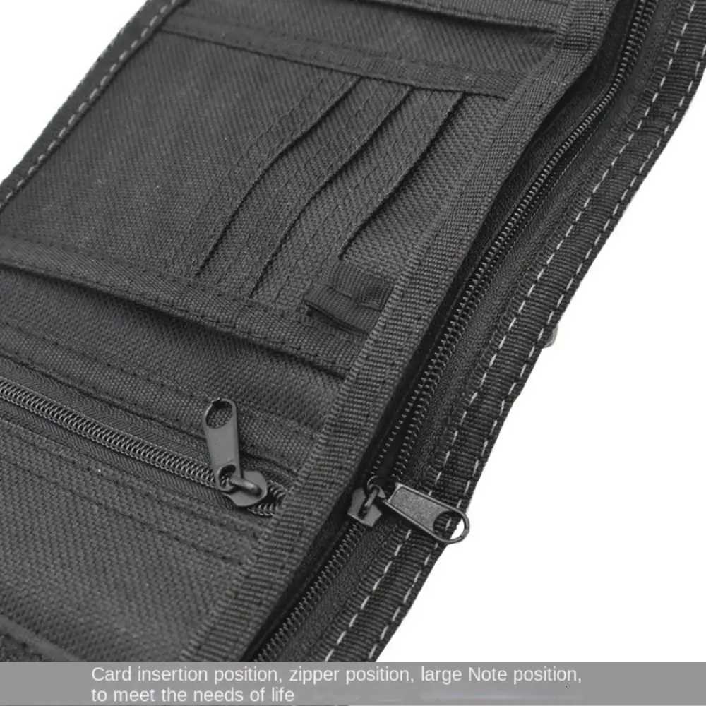 Fashion Black Mens Short Wallet Touch Fastener Multi-position 3-fold Purse Leisure Contracted Male Coin Pocket Male XJ250806