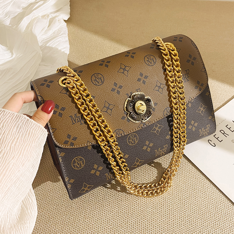 MKF designer bag free shipping Light luxury High quality casual fashion flap bag letter Floral versatile classic high-capacity handbag for woman